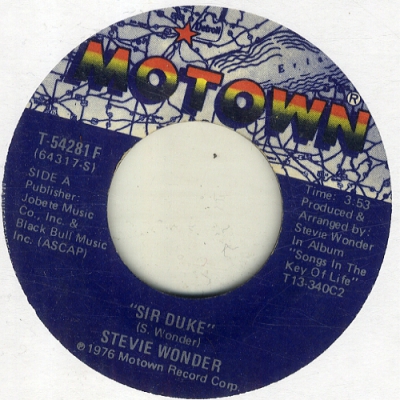 STEVIE WONDER - Sir Duke / He's Misstra Know-it-all Record